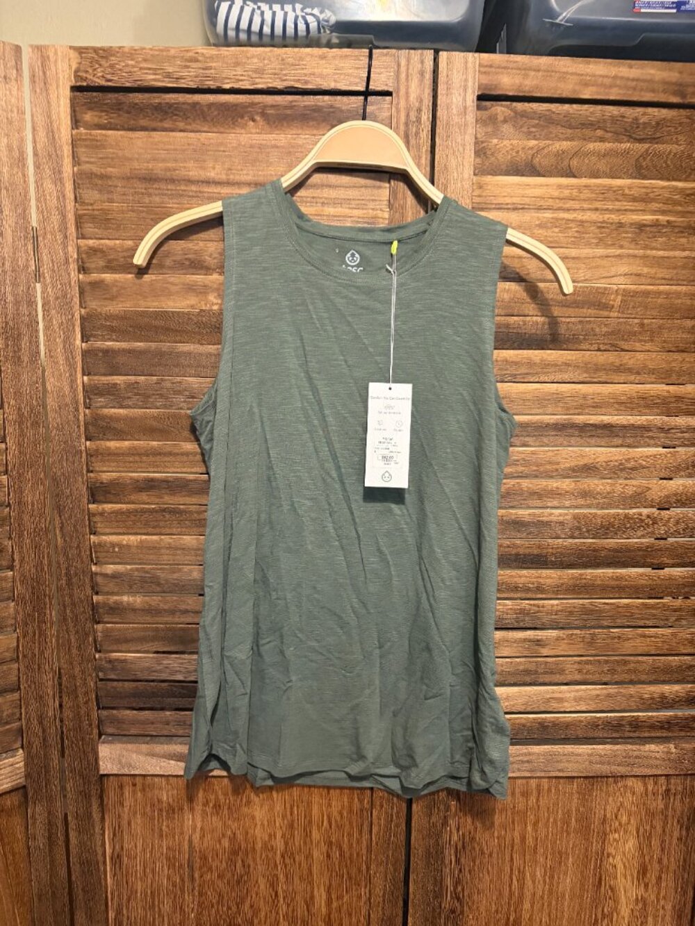 Women's Tasc Nola Tank Slub Utility Green